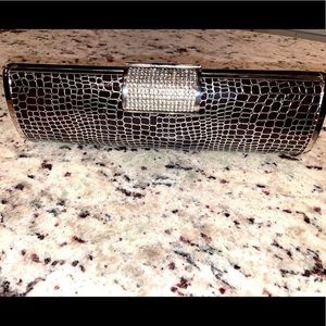 CRYSTAL embellished clutch